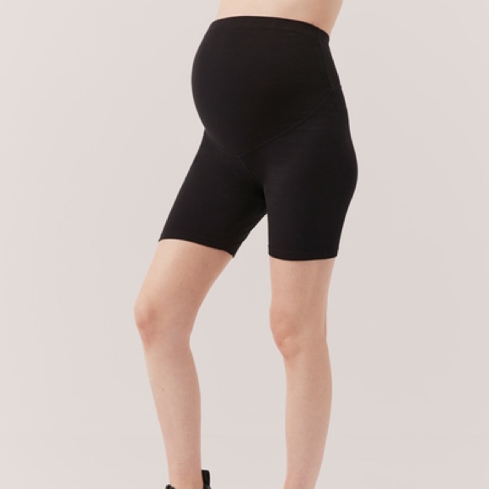 Pact Women's Black Maternity Go-To Bike Short